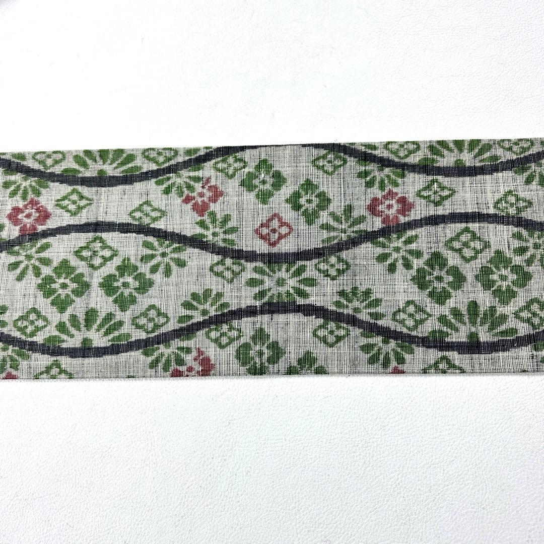 帯5085 ○奥順 はたおり娘 結城紬 高級 正絹 全通 名古屋仕立て 名古屋