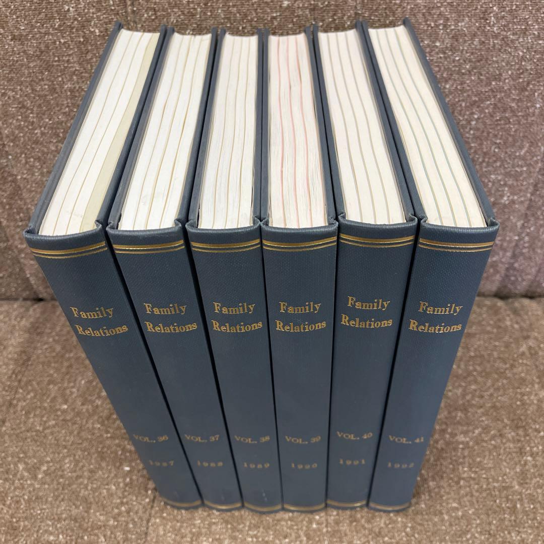 Family Relations　第36巻～41巻（各4号）1987～1992年