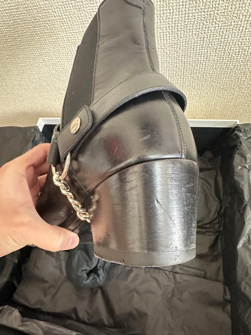 さしす様 専用！celine カマルグ バイカーチェルシーブーツ カーフ