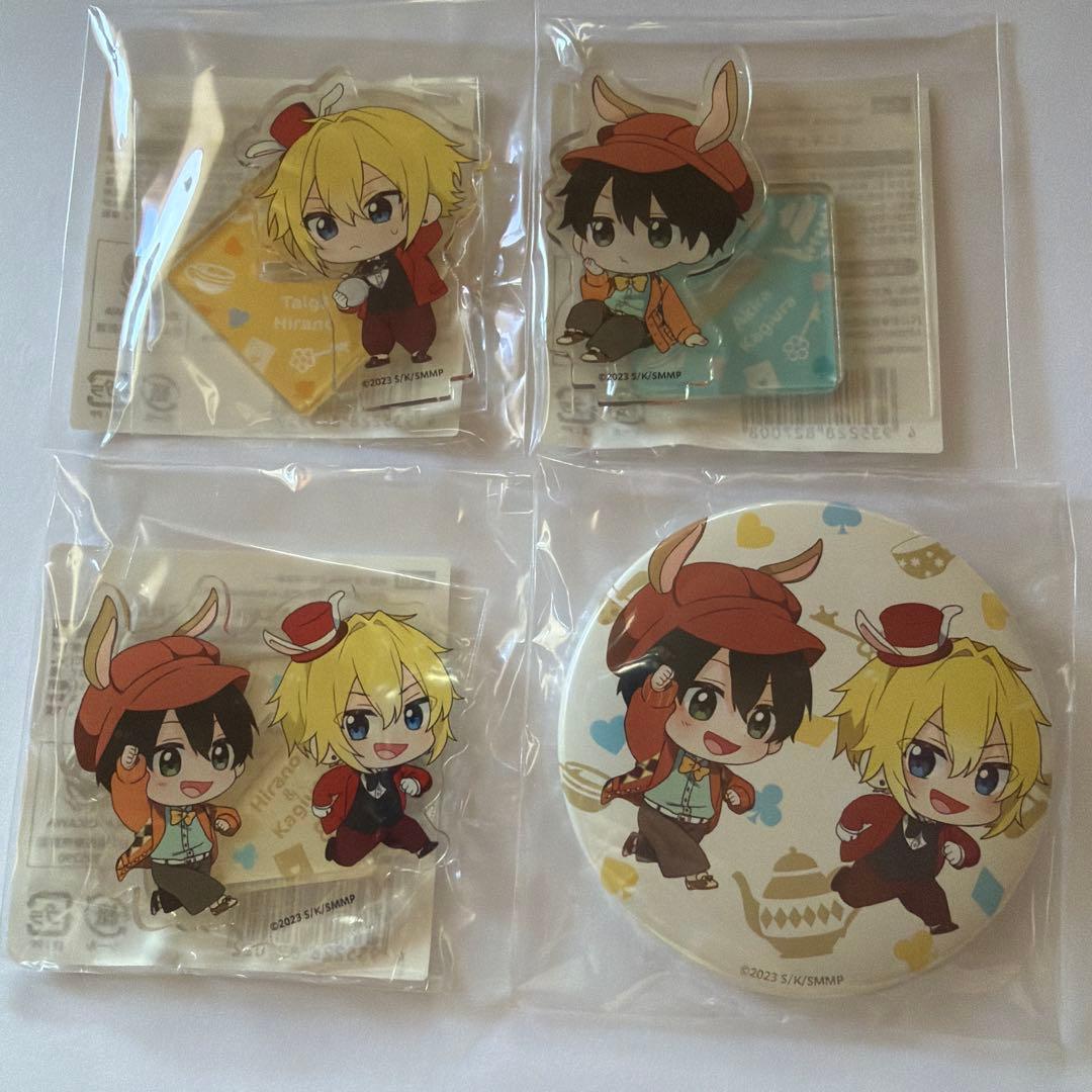 平野と鍵浦 くじ引き堂 アクリルスタンド&缶バッジ - メルカリ