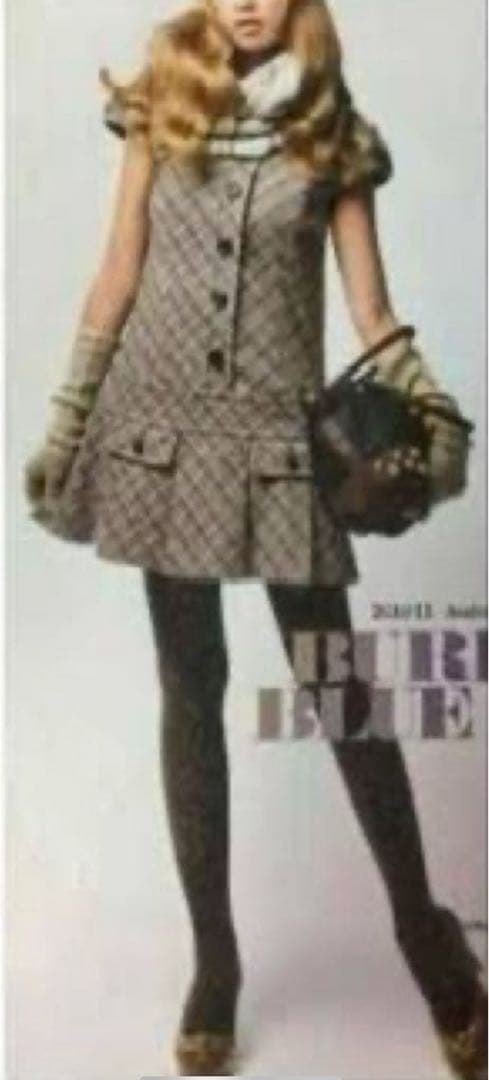 バーバリーブルーレーベル ミニワンピース ノバチェック 吉川ひなの