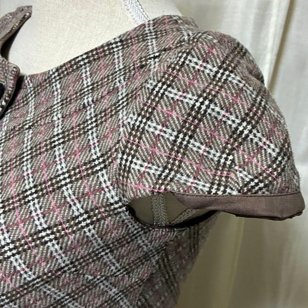 バーバリーブルーレーベル ミニワンピース ノバチェック 吉川ひなの