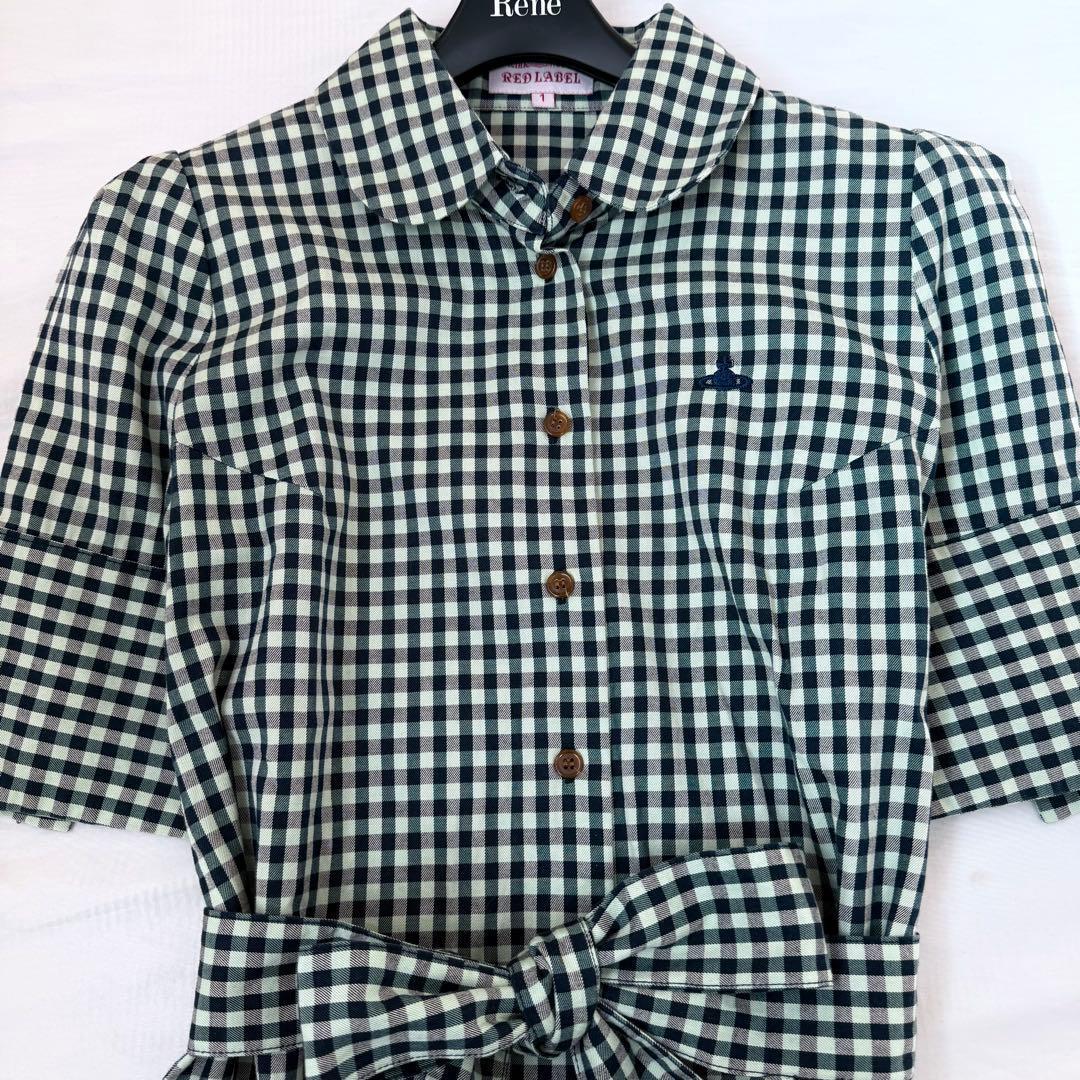 極美品 ヴィヴィアンウエストウッド シャツ ワンピース リボン オーブ