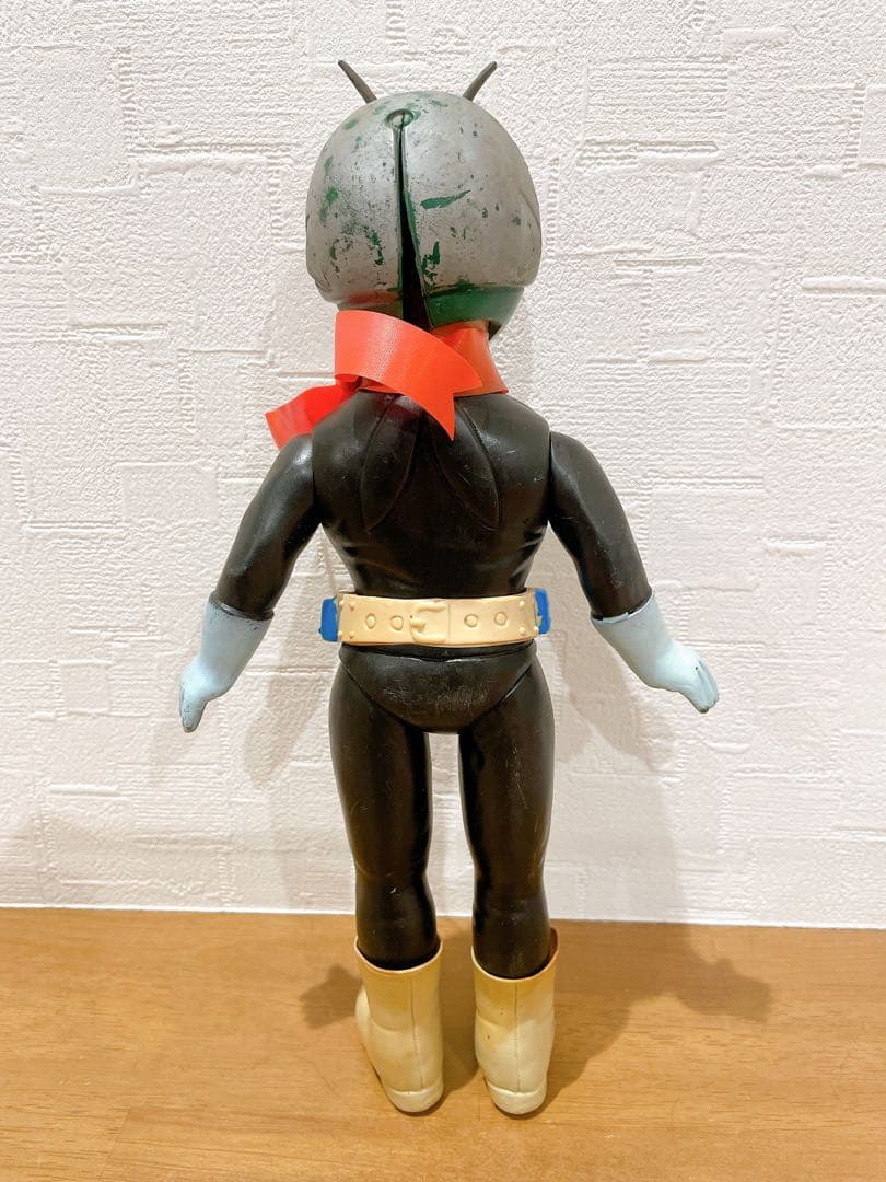 旧バンダイ 仮面ライダー スタンダードソフビ ポピー 当時物 面取れ