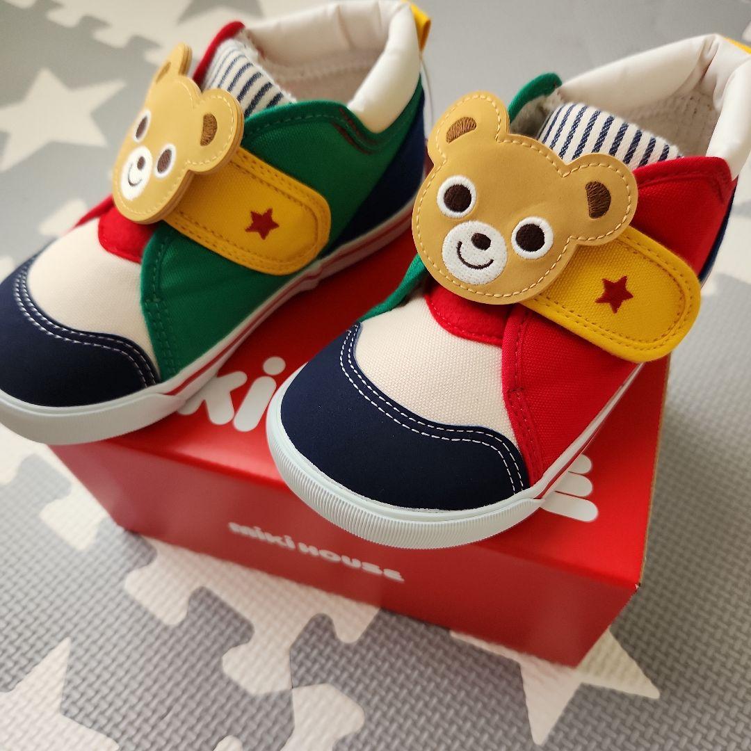 【新品•タグ付き】　ミキハウス　スニーカー マルチカラー 15.5cm