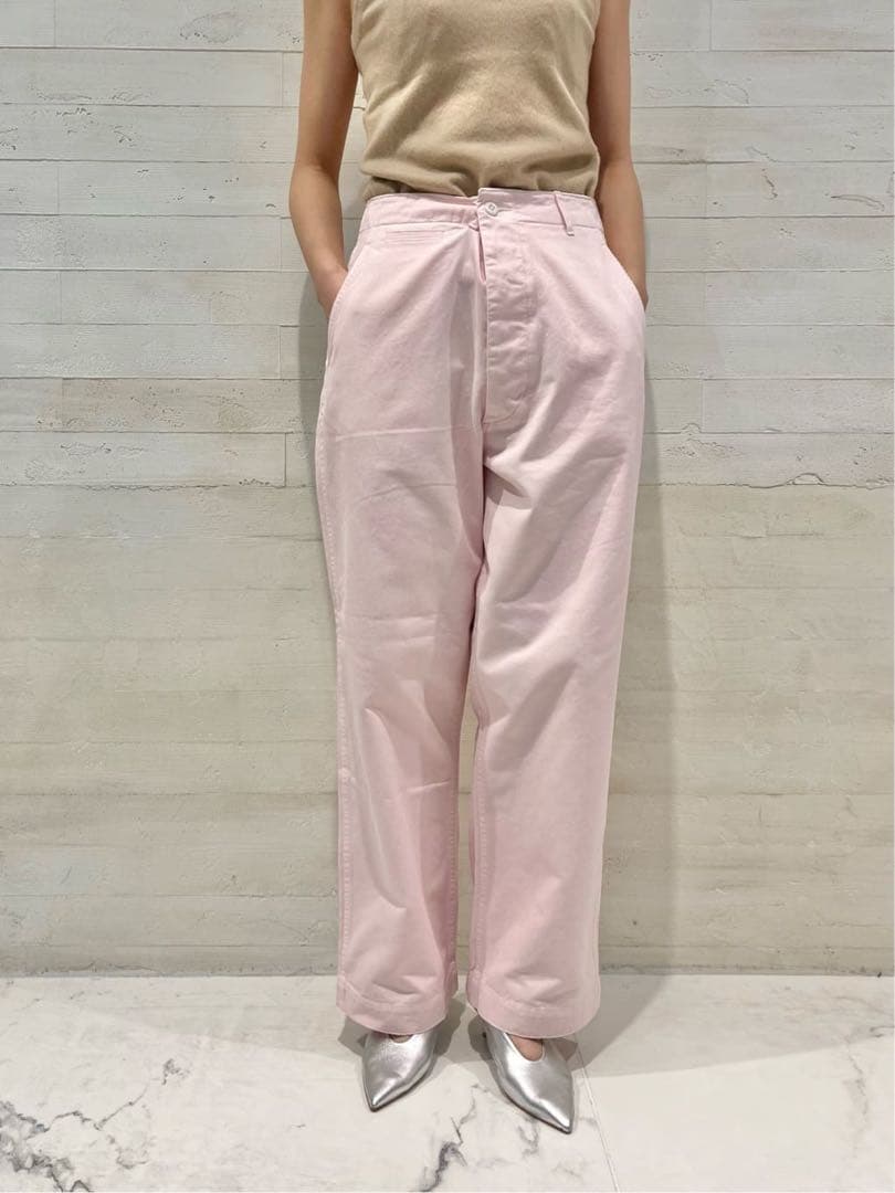 Spick and Span Higuchi×S チノワイドパンツ ピンク 38