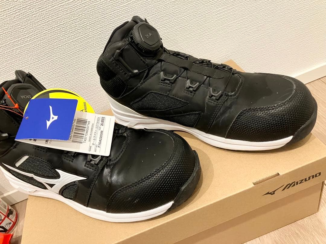 【美品】ミズノ 安全靴 オールマイティ LS II 73L BOA 26.0cm