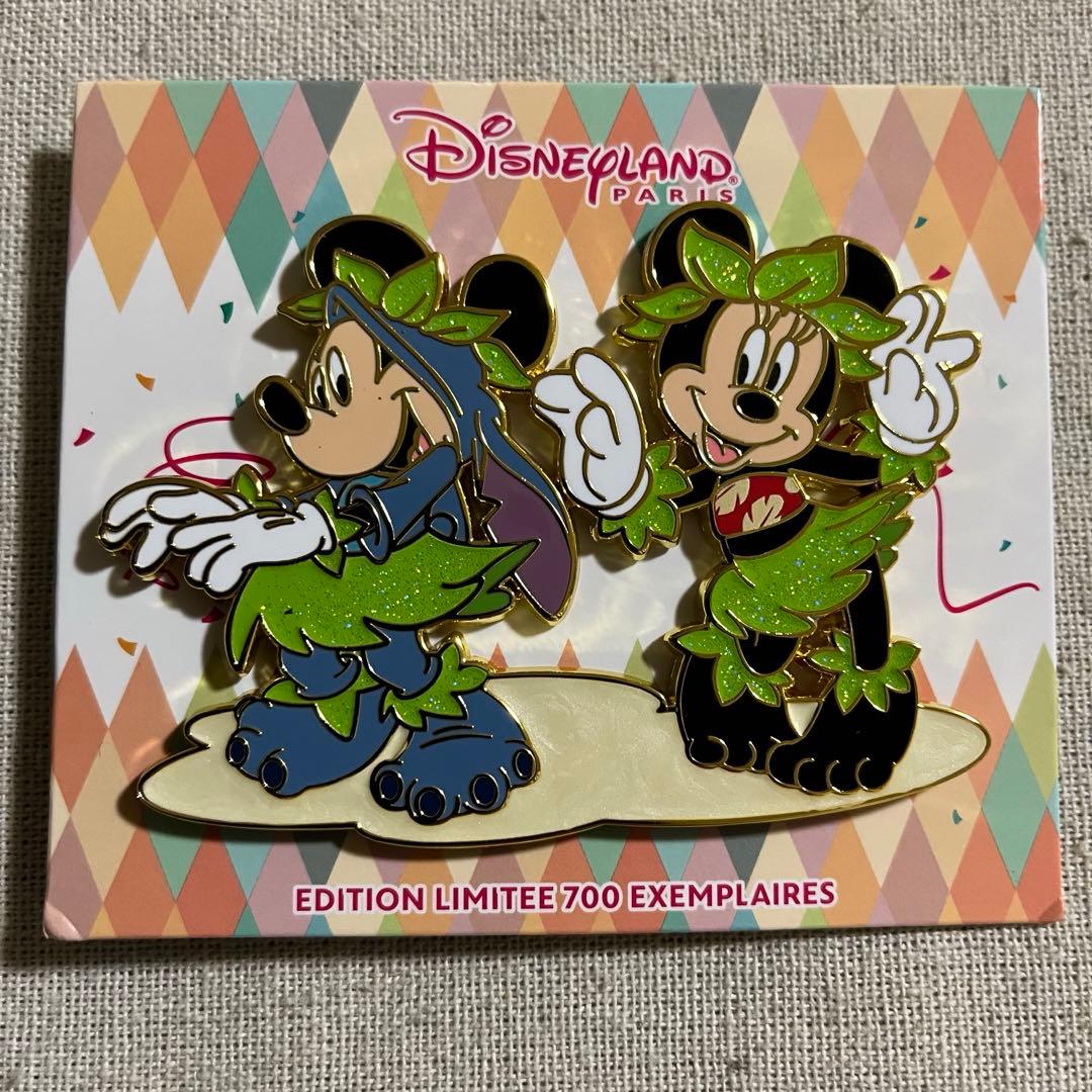 パリディズニー LE700 ミッキー＆ミニー✖️リロ＆スティッチ ピンバッジ