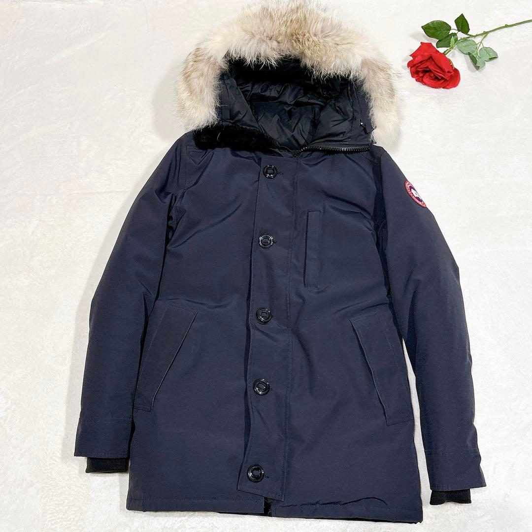 新品同様✨ カナダグース ダウンジャケット ネイビー ファー