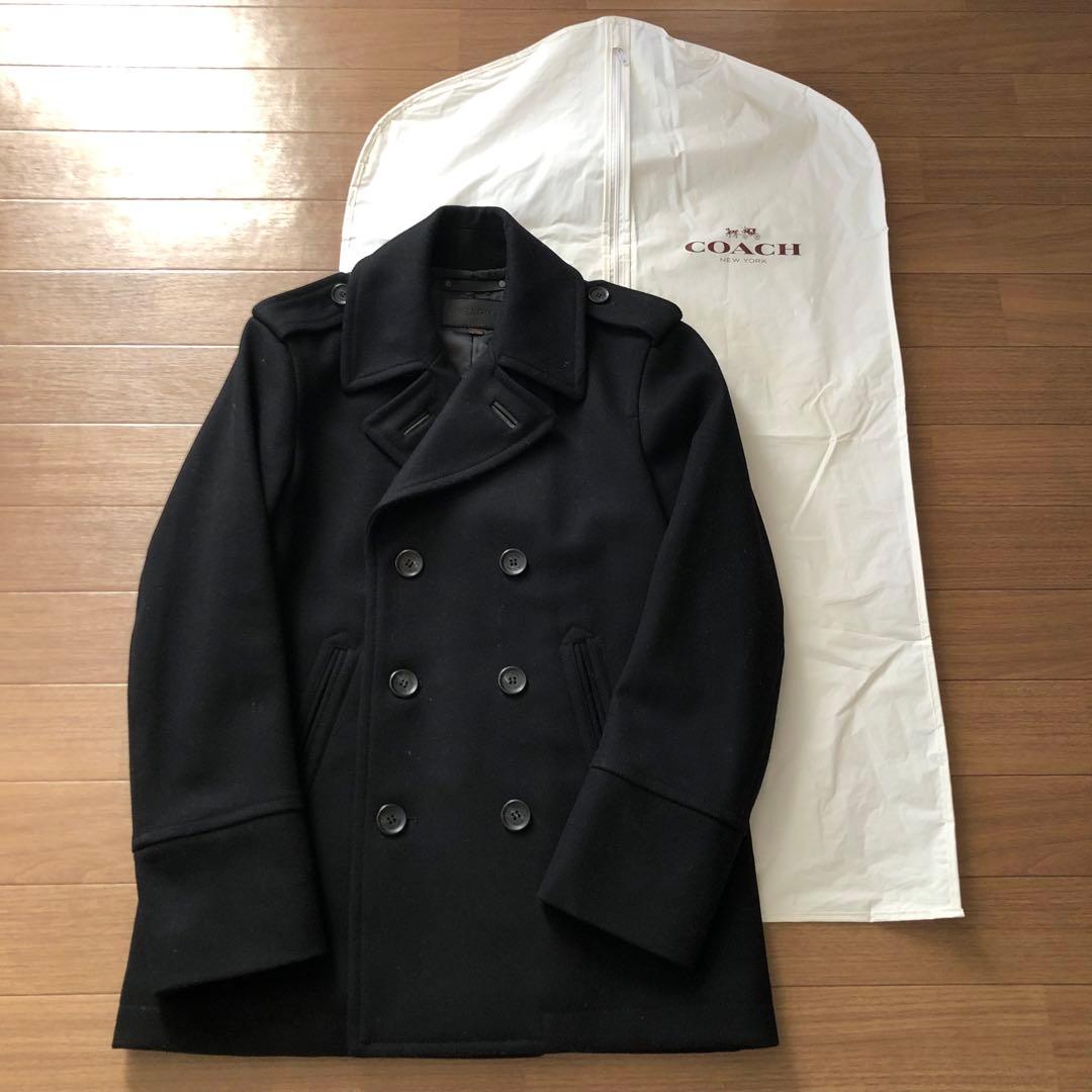 【良品】COACH コーチ ピーコート 黒 ダブル ウール サイズS 楽天市場】コーチ pコートの通販