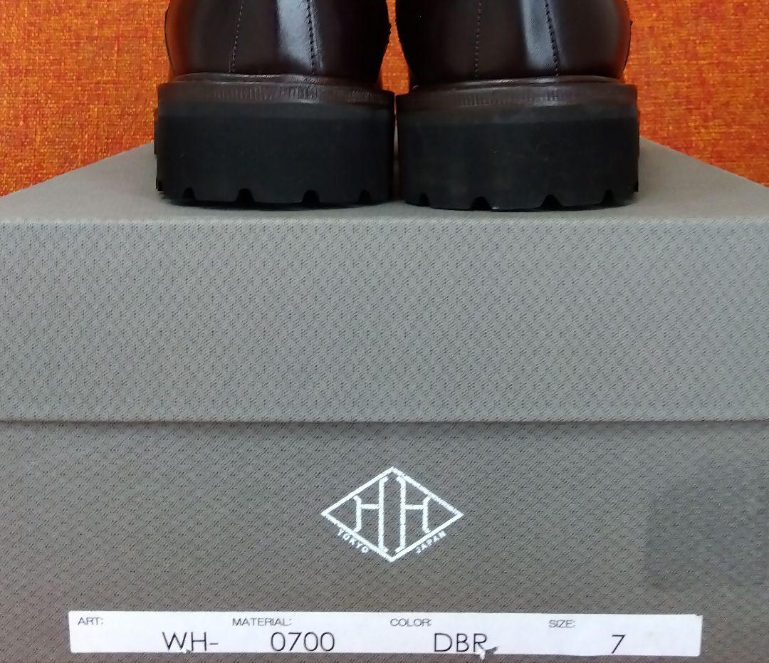 WH ダブルエイチ サイドゴアブーツ 新品未使用 US7 ダークブラウン