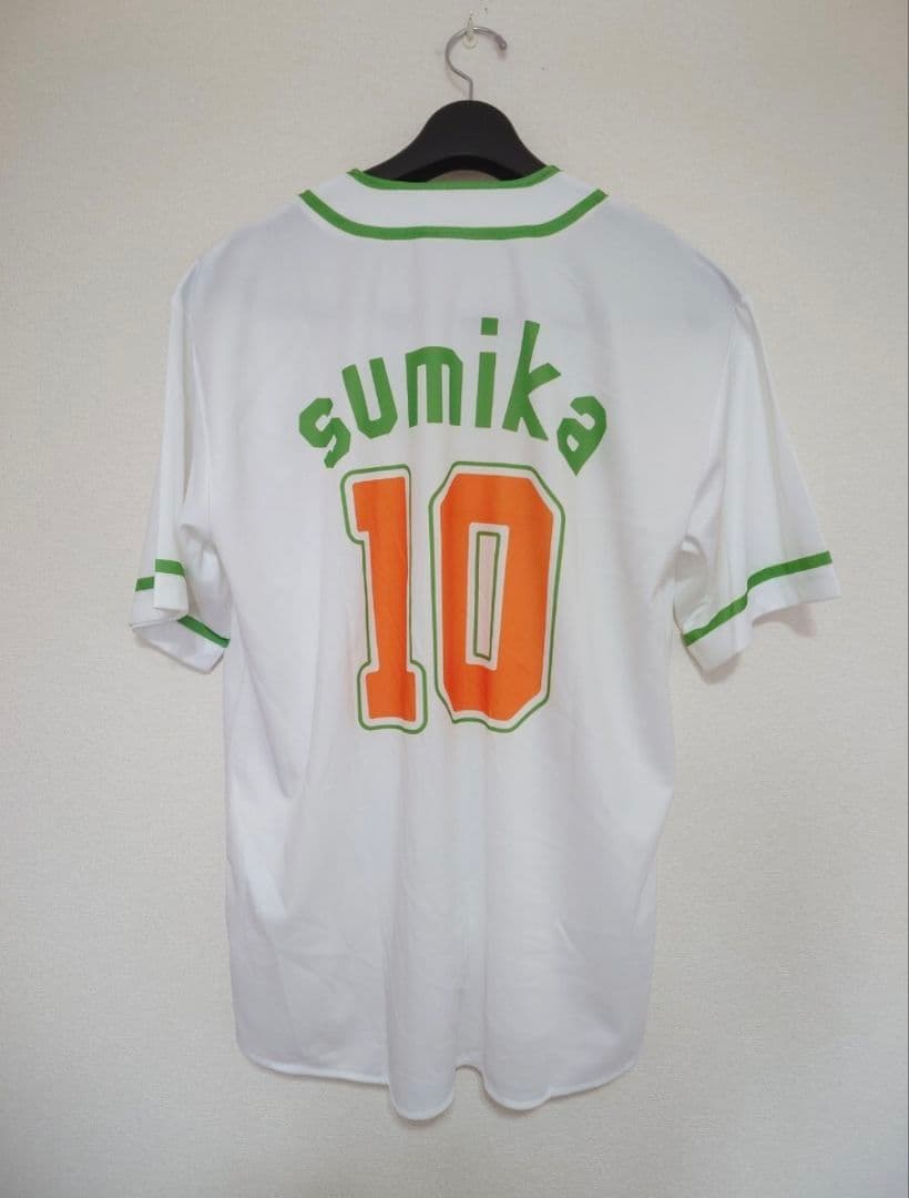 S*u様 sumika ベースボールシャツ ユニフォーム L 白 ホワイト ライ