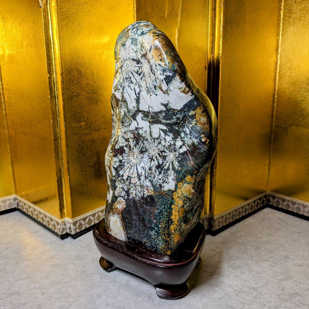 菊花石 岐阜県根尾谷産4.0㌔ 鑑賞石 観賞石 水石 盆石 鉱物 天然石