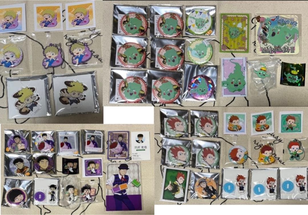 最終価格】モブサイコ100 グッズまとめ売り エクボ テル 芹沢 ショウ②