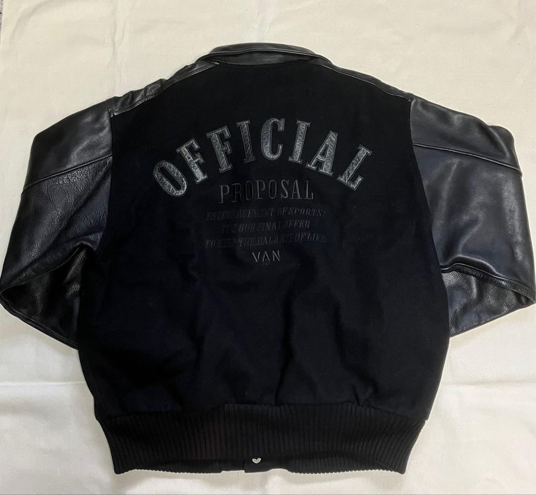 80s VAN スタジャン 黒 L〜XL 牛本革使用 IVY アイビー レザー - メルカリ