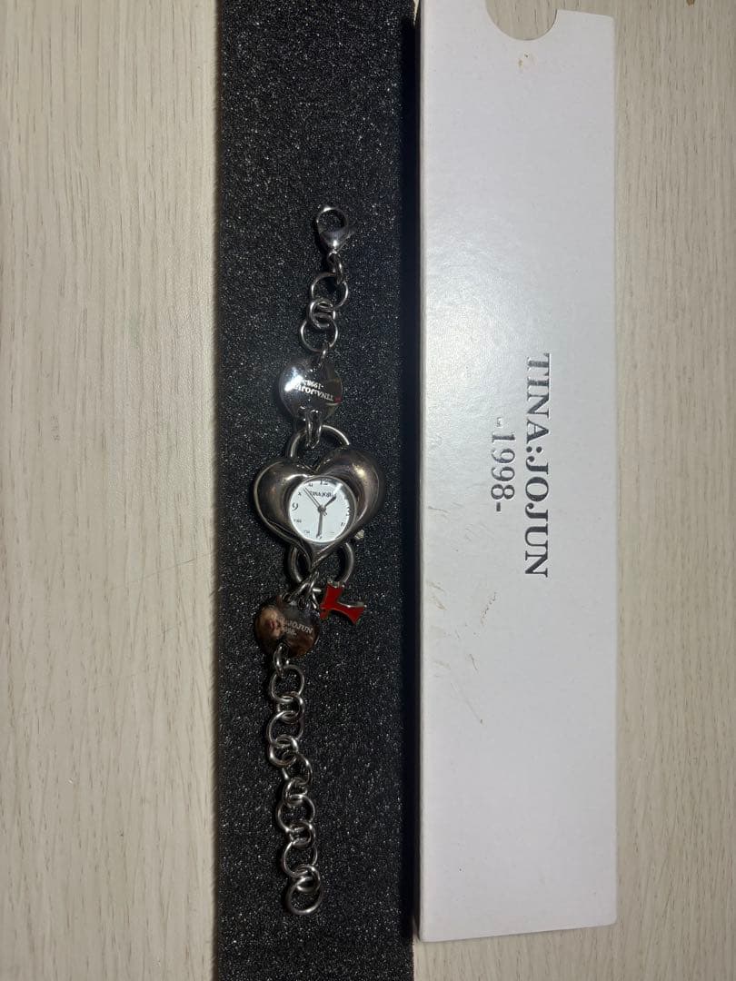 TINA JOJUN 1998 ハート型時計 ハート型 時計ブレスレット TINA：JOJUN 全1色｜tnj915-0801【4】