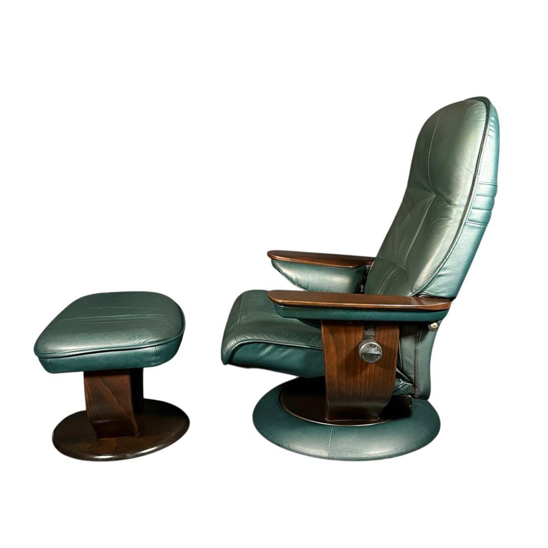 もなみり様専用 本体のみ HR732 カリモク 本革 リクライニング回転チェア