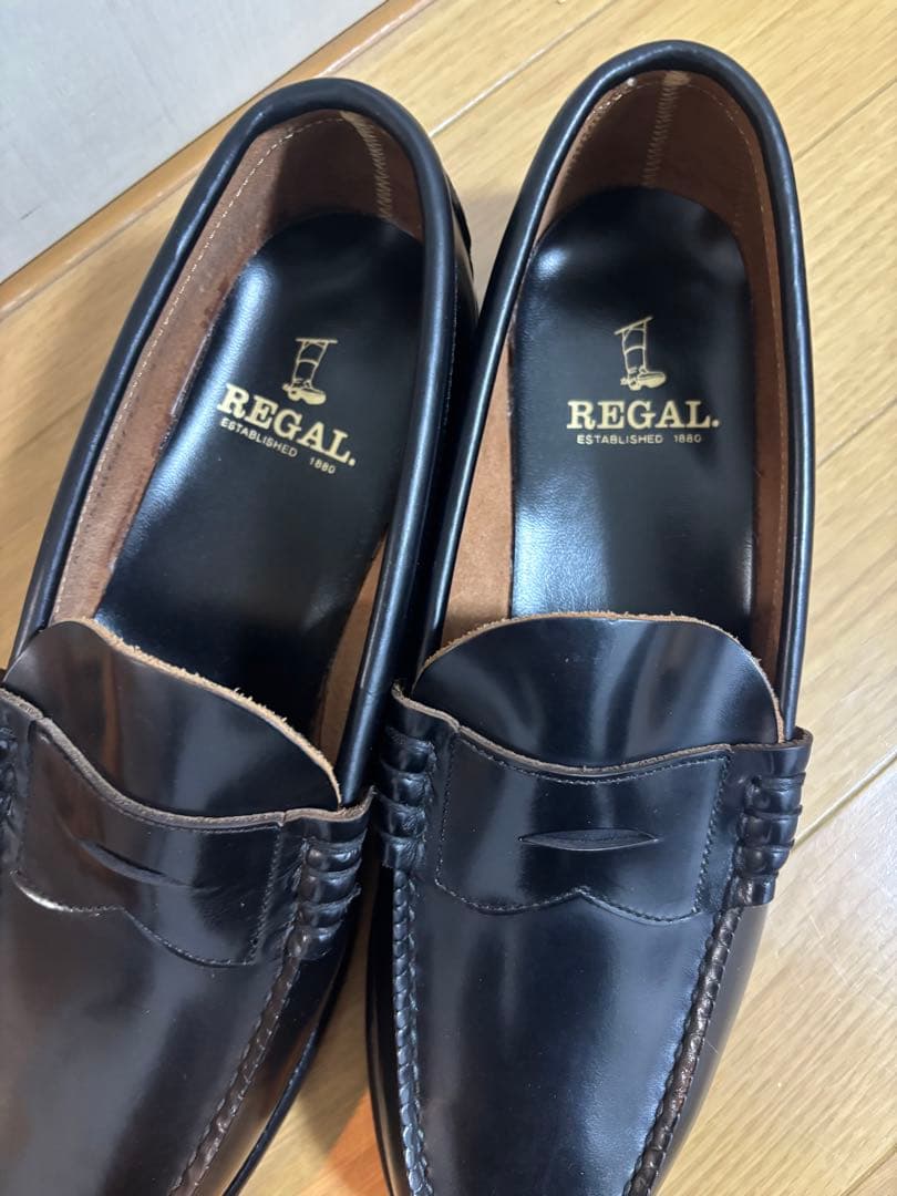 【美品】REGAL リーガル ローファー 黒 25.5cm