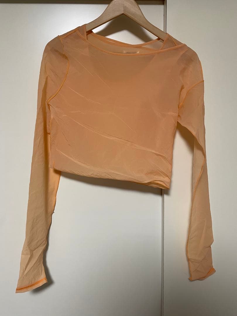 FUMIKA UCHIDAレイヤードクロップドトップ 36オレンジ フミカウチダ 中古・古着通販】FUMIKA UCHIDA (フミカウチダ) Stretch Taffeta