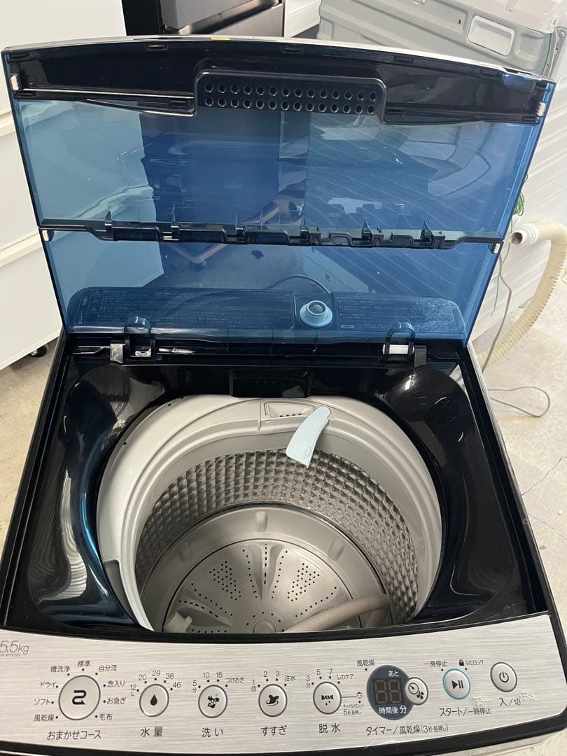 Haier 5.5kg 縦型洗濯機 一人暮らし 2023年製 黒