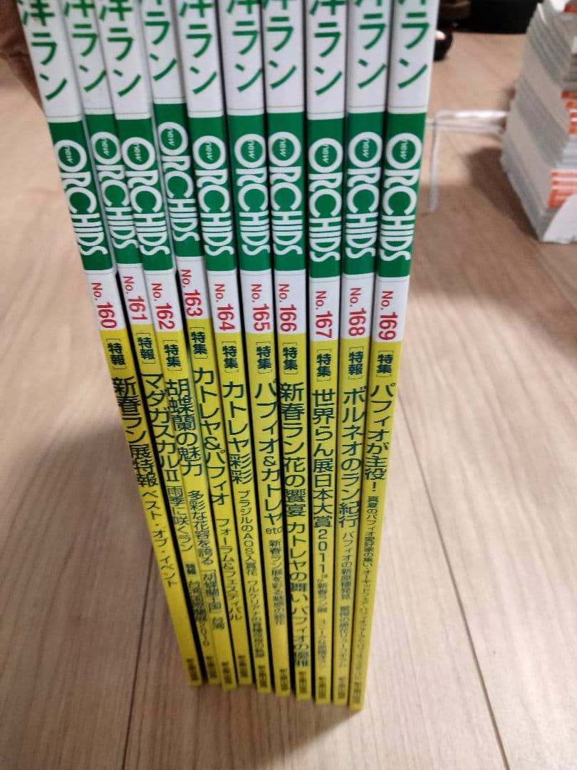 趣味の洋ラン　 ニューオーキッド　No160 ~169 10冊　早い者勝ち
