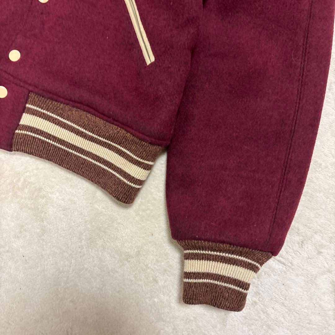 激レア⭐️BUZZ RICKSON スタジャン 刺繍 ワインレッド XLサイズ相当