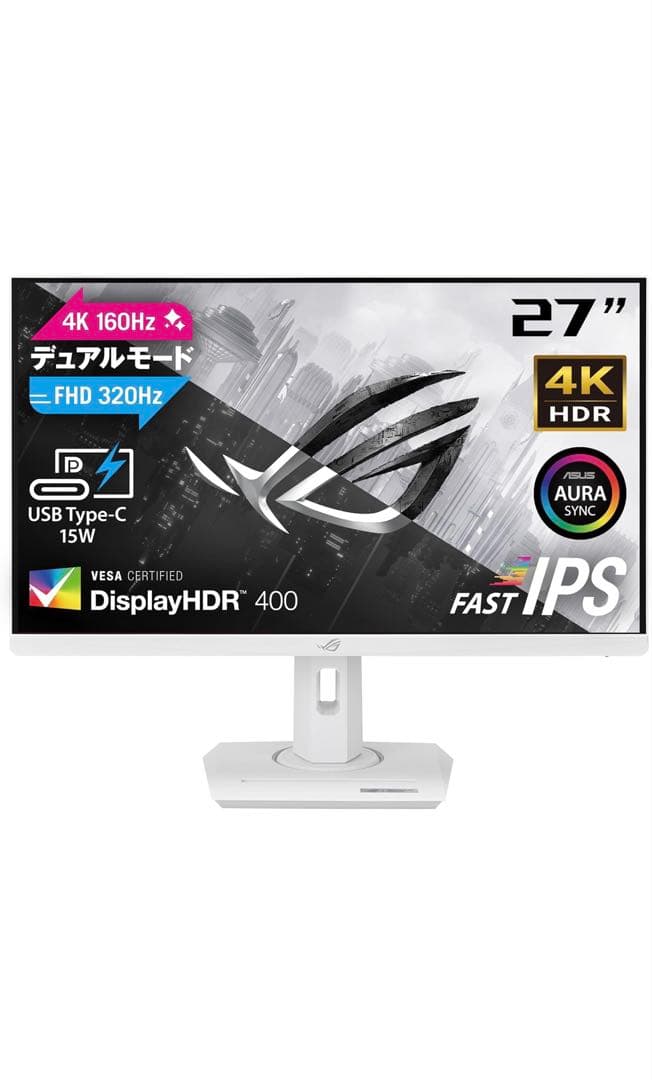 ASUS ROG STRIX XG27UCG-W 4K ゲーミングモニター - メルカリ