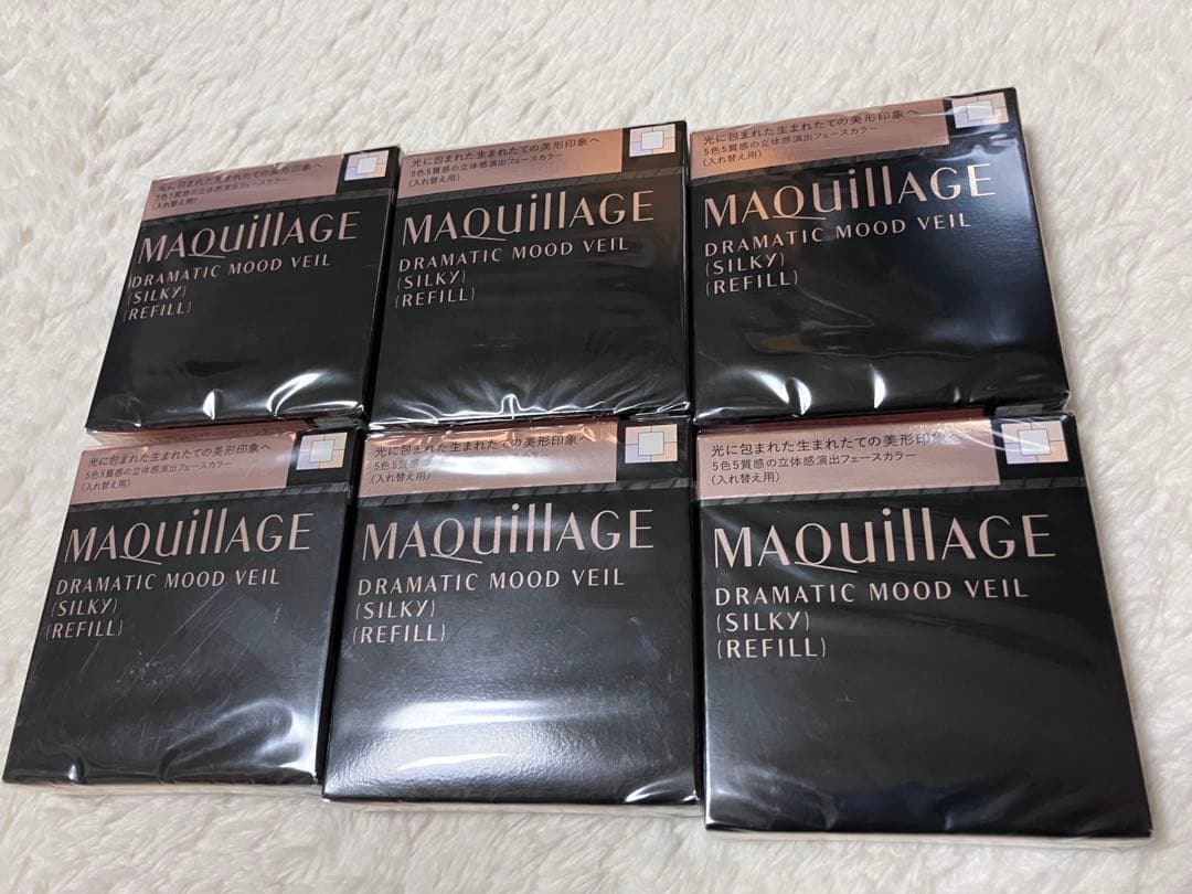 マキアージュ　ドラマティックムードヴェール　シルキー　レフィル　6個 5色5質感フェイスカラー｜ドラマティックムードヴェール（シルキー