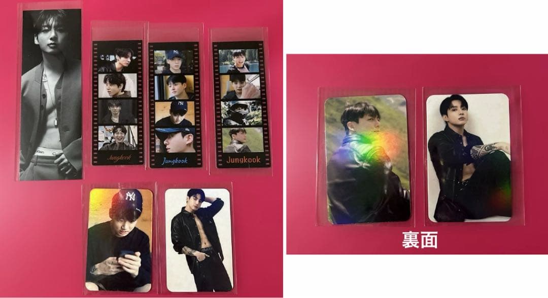 BTS Jungkook ロングステッカー・フィルムブックマーク・ましかくフォト