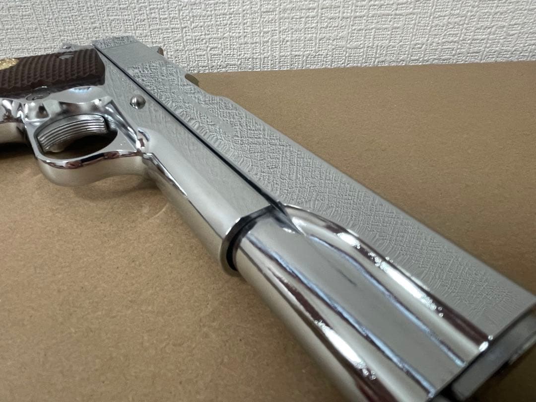 COLT 1911 ガバメント ガスガン .45 ACP ニッケル