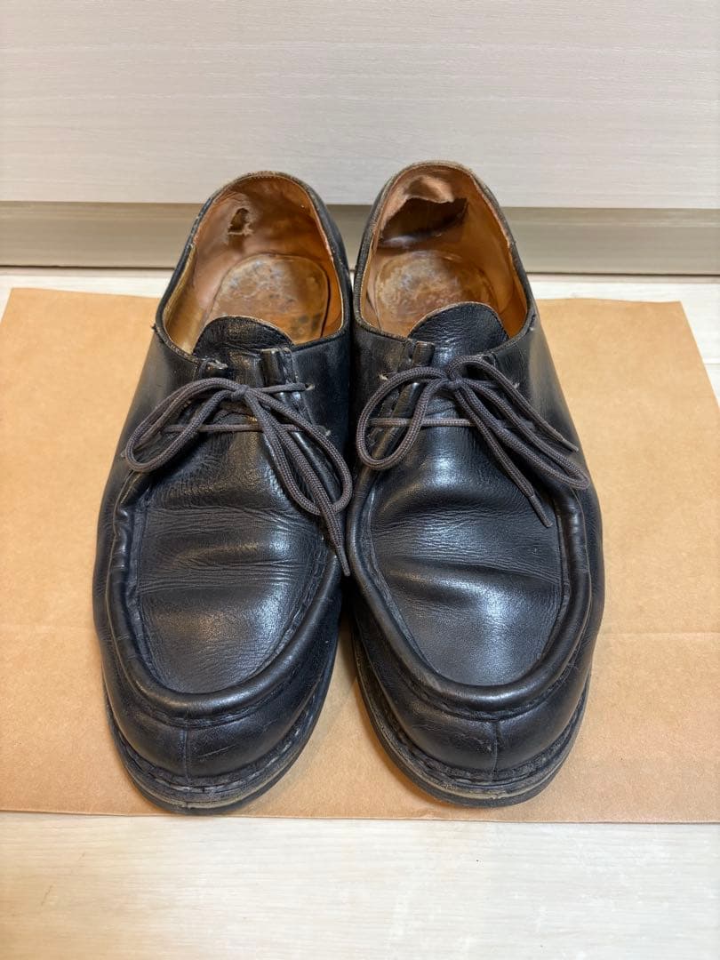 パラブーツ ミカエル ブラック 42ハーフ 26.5〜27cm ジャンク パラブーツ ミカエル ブラック 42ハーフ 26.5〜27cm ジャンク - メルカリ