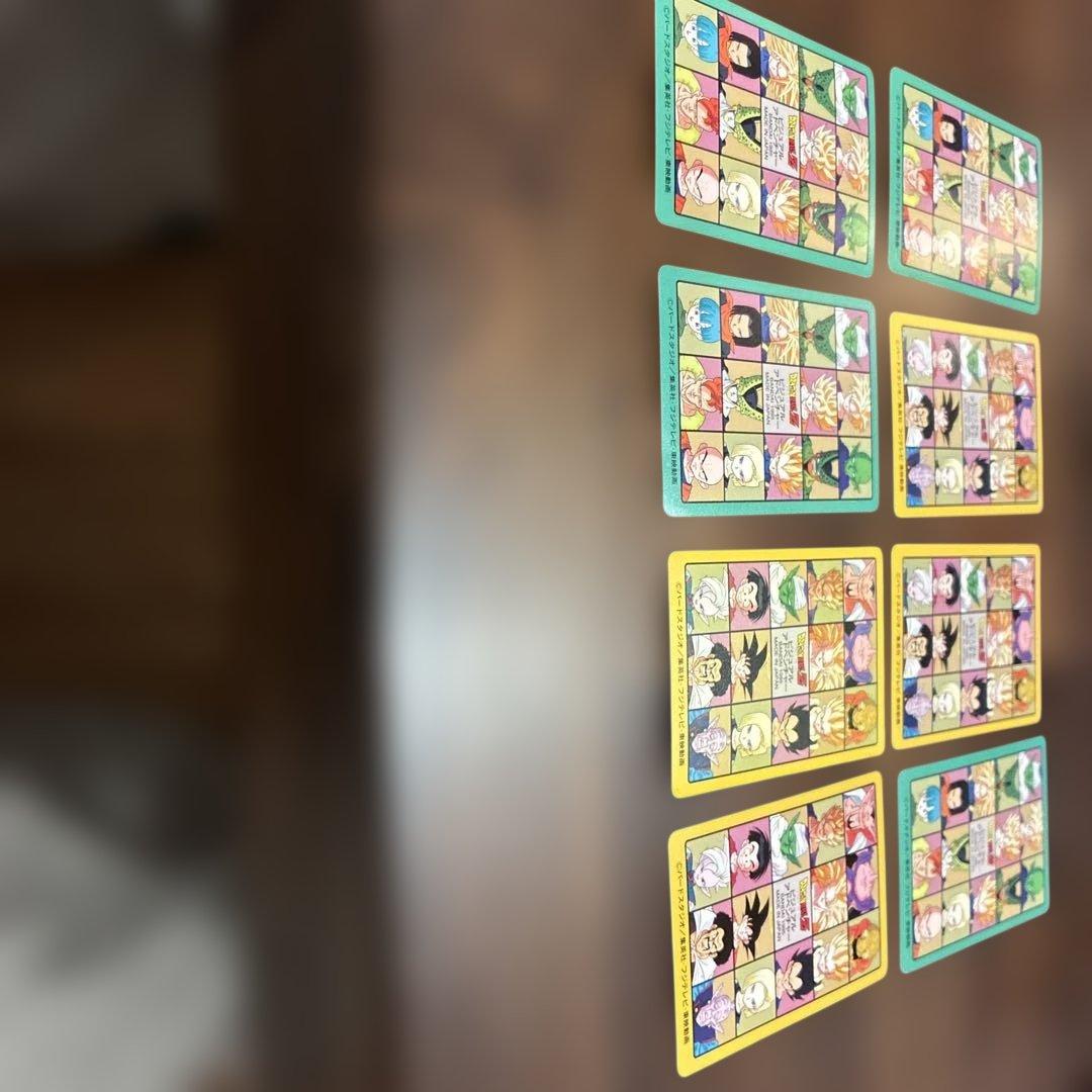 当時物》ドラゴンボール ビジュアルアドベンチャーカード 8枚セット