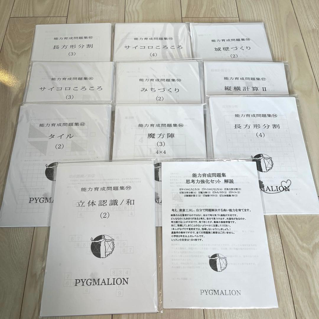ピグマリオン 能力育成問題集 思考力強化セット - メルカリ