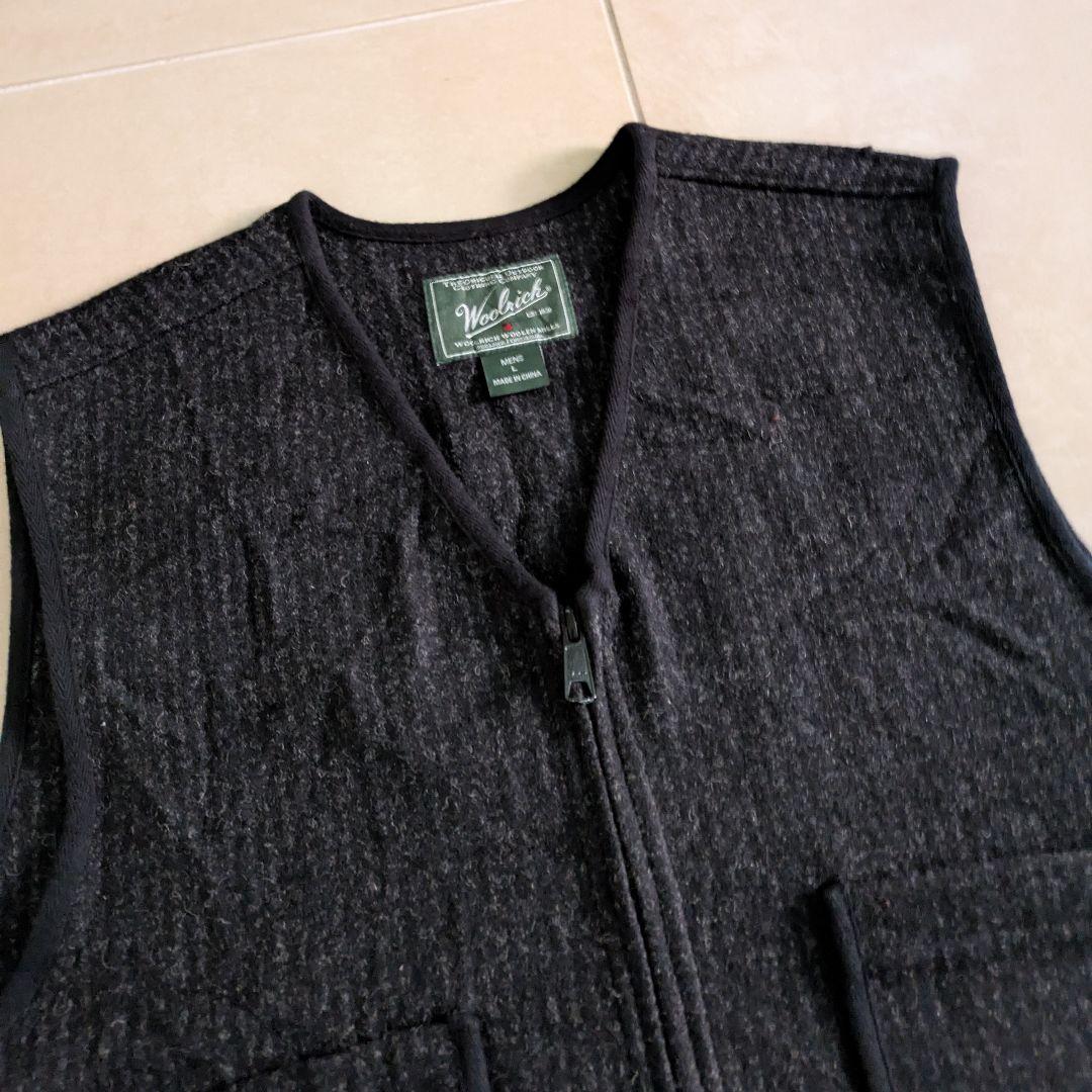 WOOL RICH ウールリッチ ベスト ブラウンズビーチ ビーチクロス L