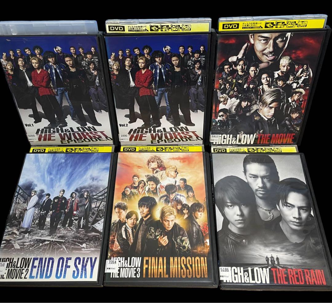 全巻セット】HiGH&LOW ハイアンドロー(SP＋劇場版付き）DVD全18巻