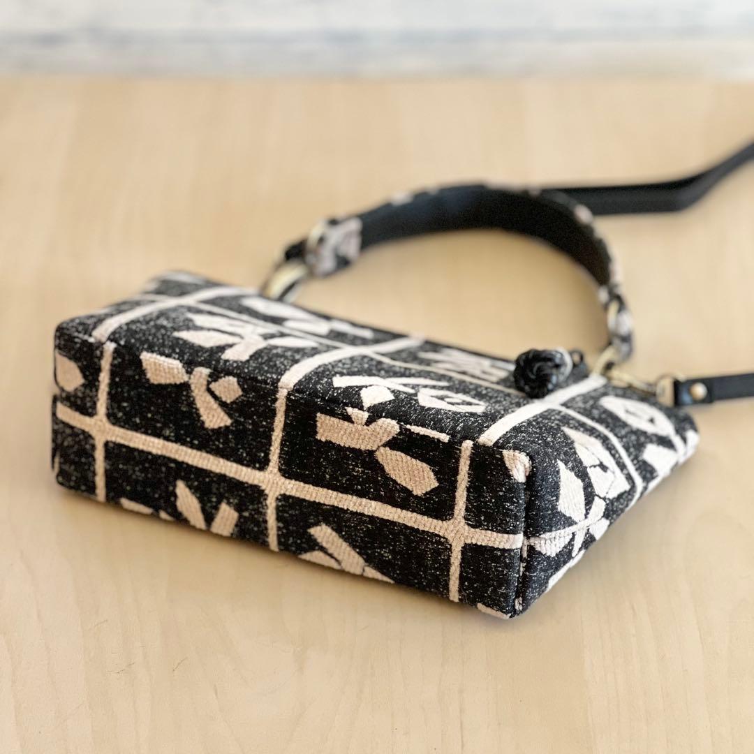 ミナペルホネンLulu beige 持ち手付きショルダーバッグMB601-093