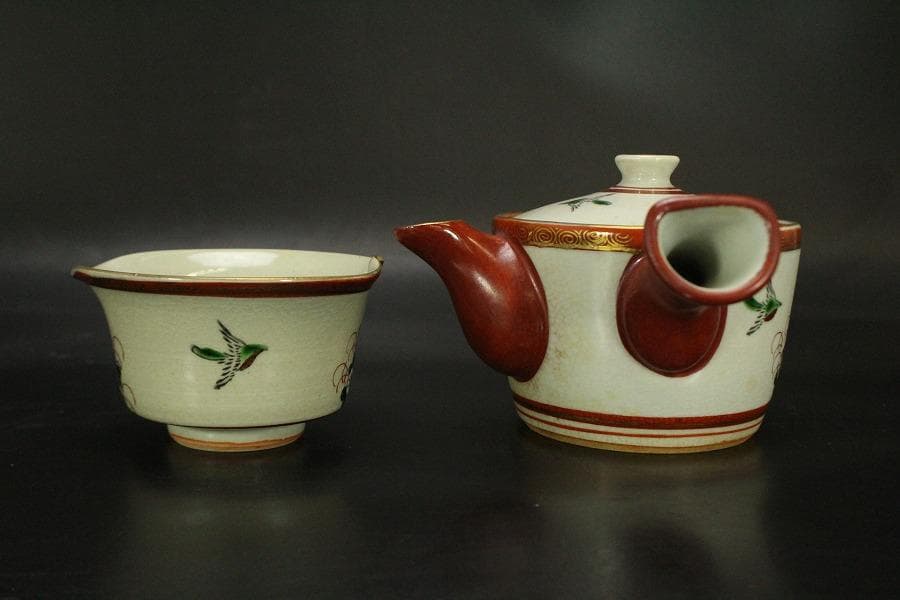 煎茶 九谷 色絵 茶器揃(LC917) - メルカリ