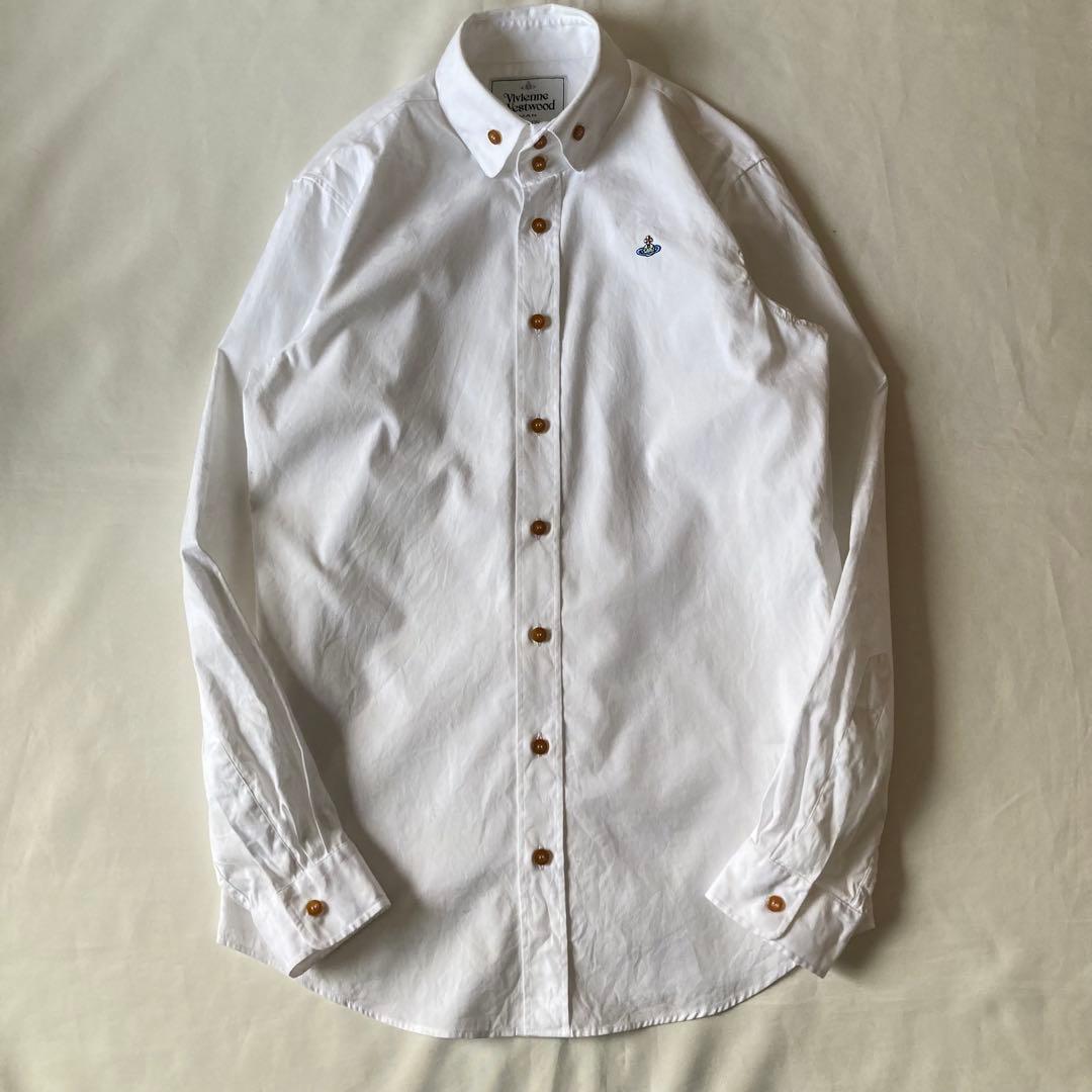 ヴィヴィアンウエストウッド シャツ 花柄 白 ボタンダウン - メルカリ