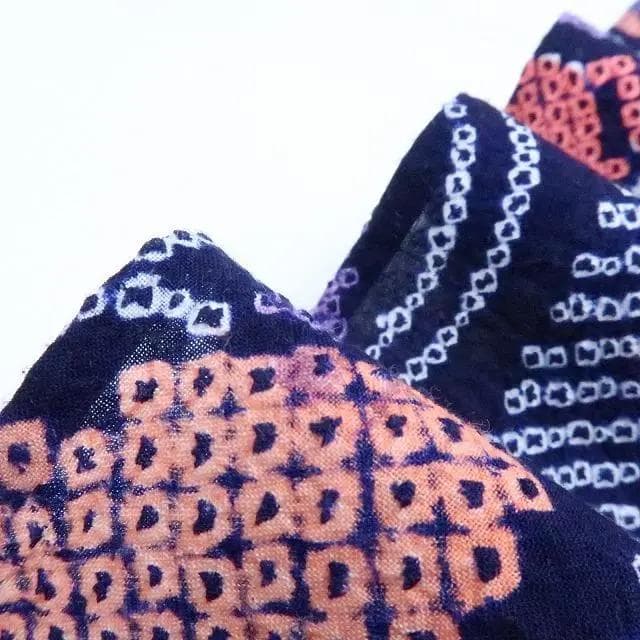 専用Y3231◆美品 綿 有松鳴海絞り 背・胸当付 手縫い仕立て 蝶 高級浴衣