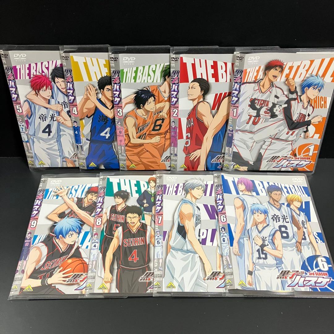 ♣︎ソフトケース収納♣︎ 黒子のバスケ 1期~3期+WC+映画 レンタルDVD