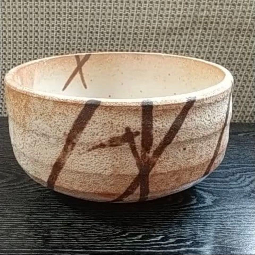 未使用【陶芸家鈴木青々/茶碗】茶道具 茶碗 共箱お茶会茶花節句桐箱雛