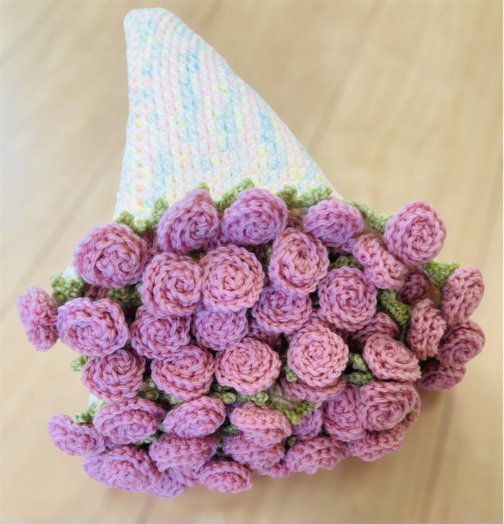 花束ブランケット バラ ピンクローズ ブーケ ストール - メルカリ