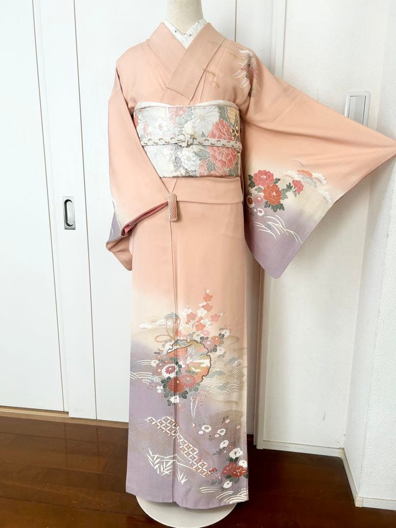 美品 バチ衿 正絹訪問着 フルセット4点 入学式 七五三 お宮参り - メルカリ