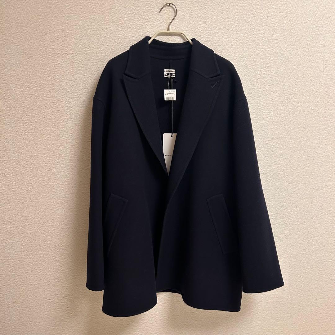 新品タグ付POSTELEGANT ポステレガント ウールリバー ショートコート