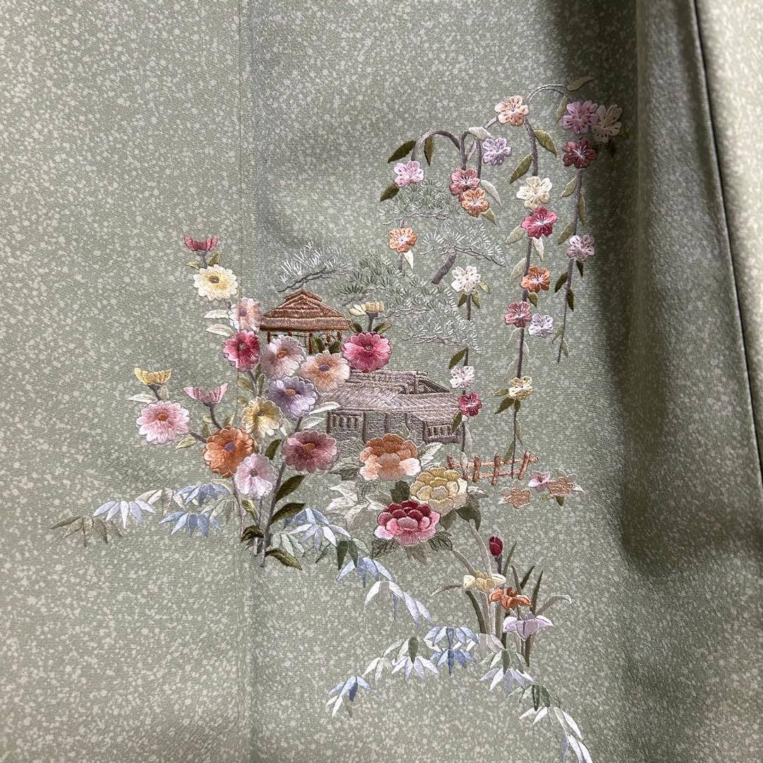 上品な手刺繍 風景画 訪問着 一つ紋 着物スキ倶楽部 739 - メルカリ