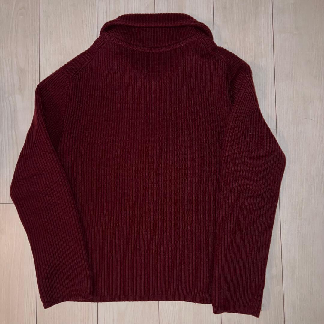 Acne Studios バーガンディ ジップアップニット サイズS - メルカリ