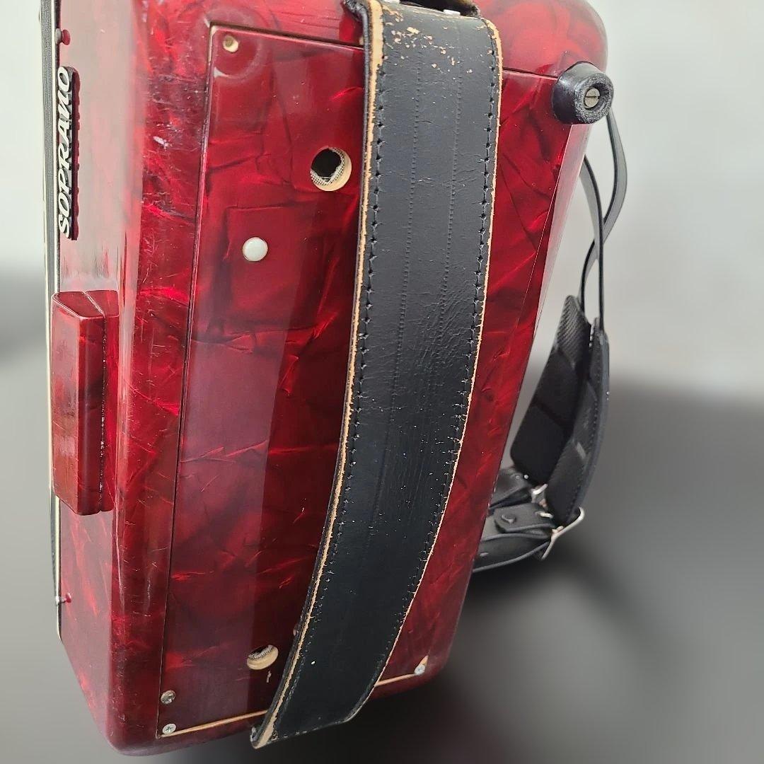 TOMBO トンボ アコーディオン 赤 ソプラノ - メルカリ