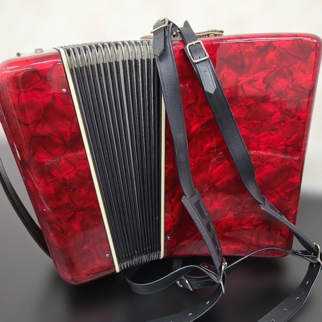 TOMBO トンボ アコーディオン 赤 ソプラノ - メルカリ