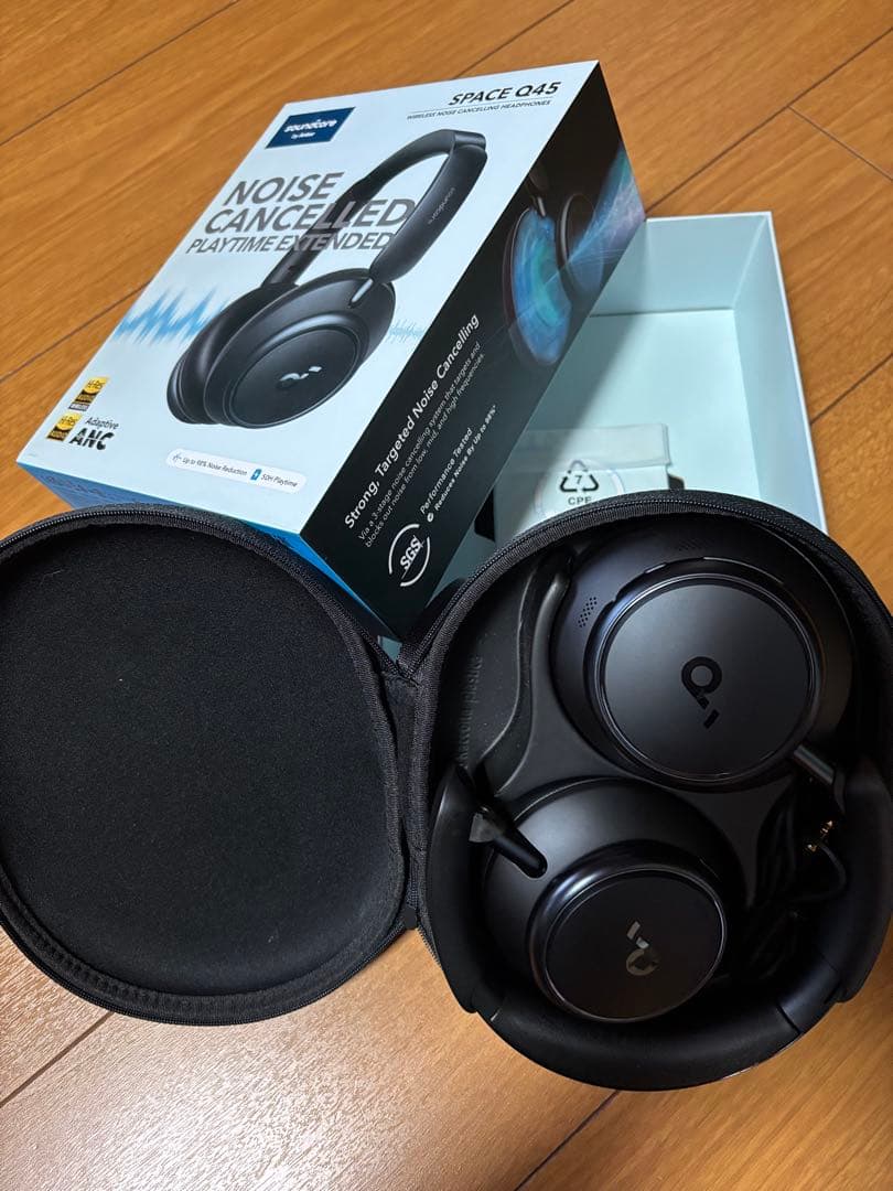 【美品】Anker sound coreヘッドはフォン★Space q45 Amazon.com: Soundcore by Anker Space Q45 Adaptive Active Noise