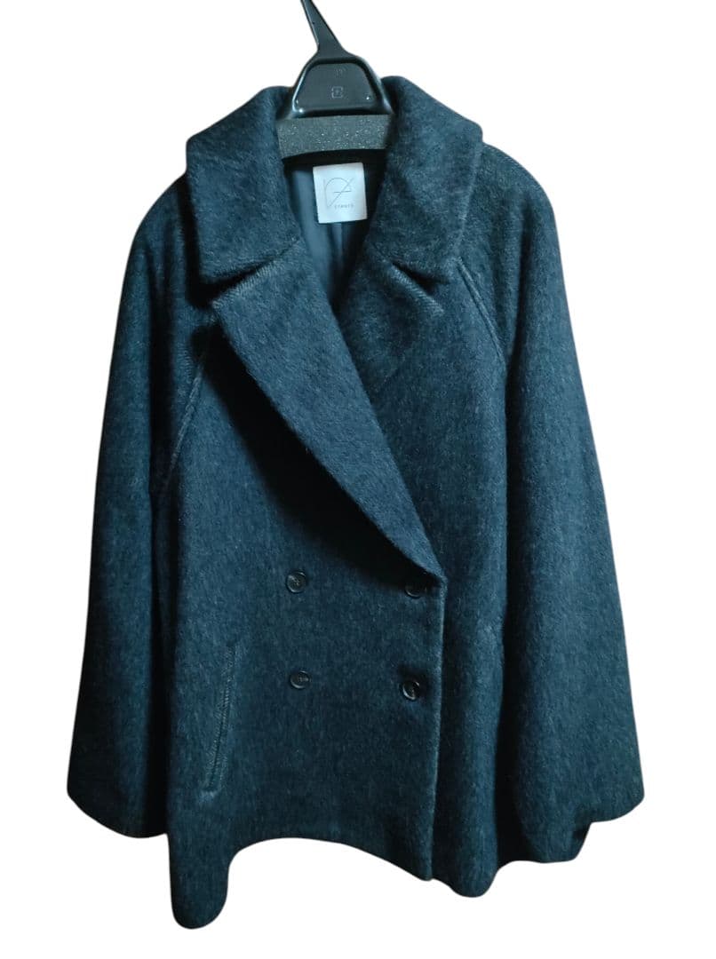 crewre】マイルドシャギーウールPコート ネイビー size2 新品未使用